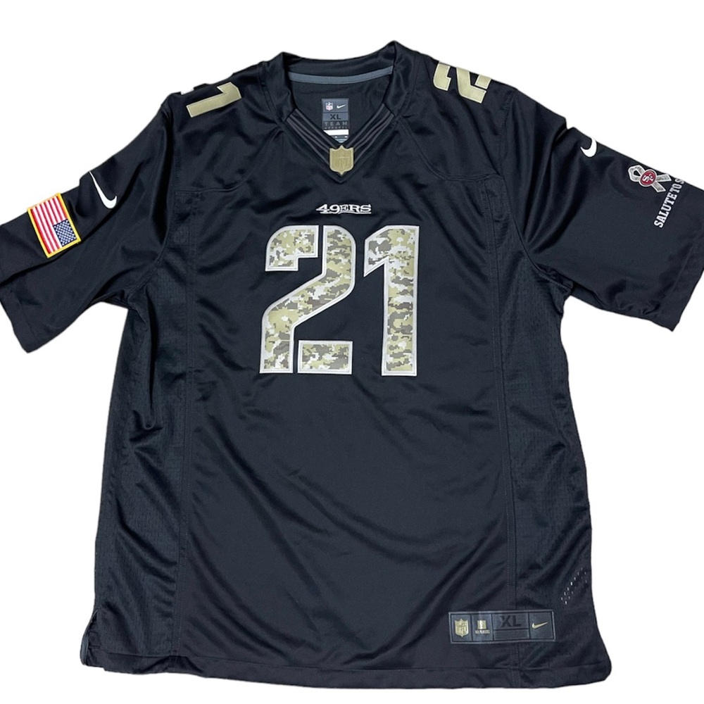 Nike On-Field NFL San Francisco 49ers Frank Gore Salute To Service Jersey -XL